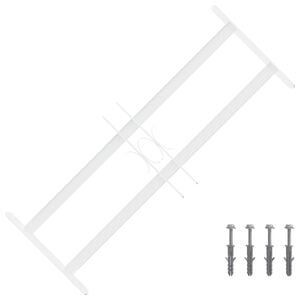 vidaXL Ablakokhoz val&oacute; biztons&aacute;gi r&aacute;cs 2 keresztgerend&aacute;val 43-74 cm