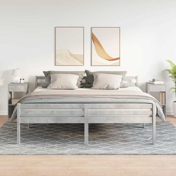 vidaXL &eacute;jjeliszekr&eacute;nyek fi&oacute;kos 2 db betonsz&uuml;rke 35x34x66,5 cm