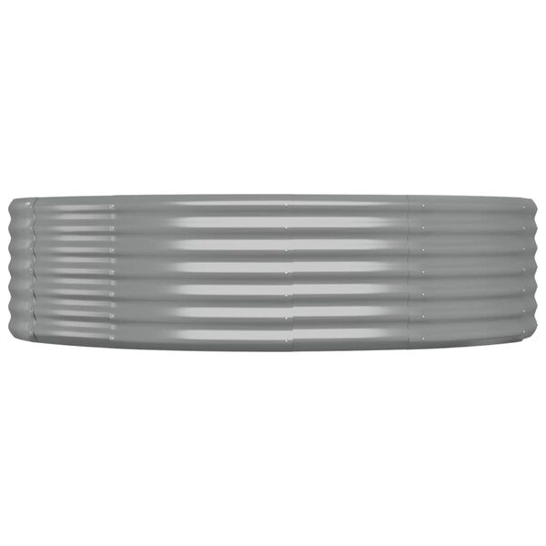 vidaXL sz&uuml;rke horganyzott ac&eacute;l kerti magas&aacute;gy&aacute;s 214x140x36 cm