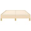 vidaXL ágykeret matrac nélkül krém 120x190 cm szövet