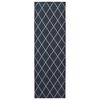 vidaXL Szőnyeg fut&oacute; ORIZ 1150 gsm Fekete h&aacute;l&oacute;s minta