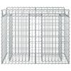 vidaXL Gabion emelt &aacute;gy Ez&uuml;st 100 x 50 x 80 cm Horganyzott ac&eacute;l