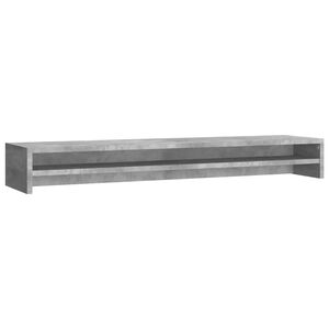 vidaXL betonsz&uuml;rke szerelt fa monitor&aacute;llv&aacute;ny 100 x 24 x 13 cm