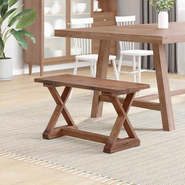 vidaXL pad Term&eacute;szetes 85 x 35 x 47 cm T&ouml;m&ouml;r &uacute;jrahasznos&iacute;tott fa