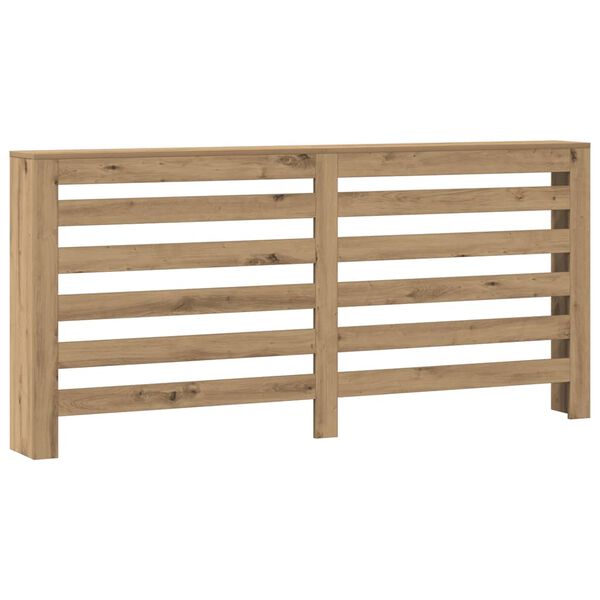 vidaXL k&eacute;zműves t&ouml;lgy sz&iacute;nű szerelt fa radi&aacute;torburkolat 175x20x82 cm