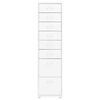 vidaXL fehér fém mobil iratszekrény 28 x 41 x 109 cm