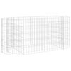 vidaXL horganyzott vas gabion magas&aacute;gy&aacute;s 120 x 50 x 50 cm