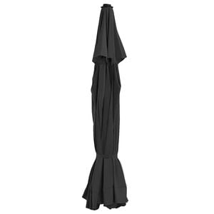 vidaXL fekete k&uuml;lt&eacute;ri napernyő csereponyva 515 cm