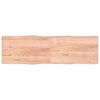 vidaXL vil&aacute;gosbarna kezelt t&ouml;m&ouml;r asztallap 200x60x(2-4) cm
