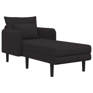 vidaXL T&uacute;lm&eacute;retezett sezlon Fekete Boucl&eacute;