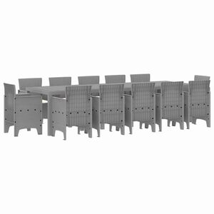 vidaXL Kert &eacute;tkező szett p&aacute;rn&aacute;val 13 pcs Vil&aacute;gossz&uuml;rke