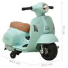 vidaXL Vespa GTS300 zöld elektromos játék motorbicikli