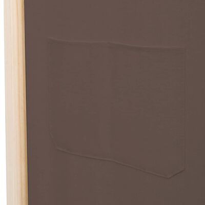 vidaXL barna 3-paneles szövetparaván 120 x 170 x 4 cm