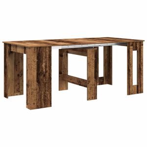 vidaXL &Eacute;tkezőasztal 180 x 85 x 75 cm Szerelt Fa Antik Fa N&eacute;gysz&ouml;gletes