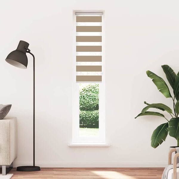 vidaXL zebraf&uuml;gg&ouml;nnyel homokbarna sz&ouml;vetsz&eacute;less&eacute;g 35,9 cm poli&eacute;szter