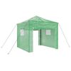 vidaXL &Uuml;vegh&aacute;z pop-up kerettel tetővel Z&ouml;ld 290 x 290 x 315 cm Vas