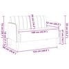 vidaXL s&aacute;rga b&aacute;rsony loveseat kanap&eacute; 109 cm