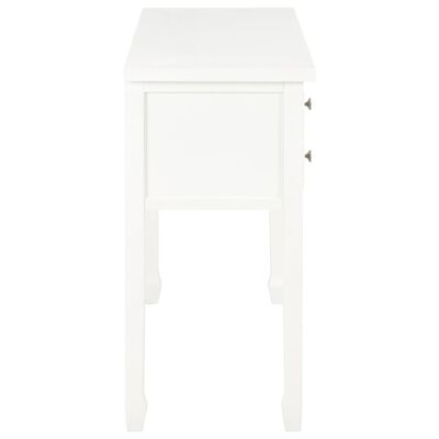 vidaXL fehér tömör fa íróasztal 110 x 40 x 80 cm