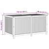 vidaXL tömör akácfa kerti tárolóláda 150 x 80 x 75 cm