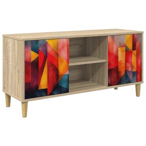 vidaXL TV szekr&eacute;ny HEESCH 102 x 33 x 50 cm Sonoma Szerelt Fa