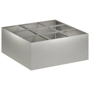 vidaXL Kerti cser&eacute;p Ez&uuml;st 100 x 100 x 50 cm Rozsdamentes Ac&eacute;l