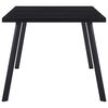 vidaXL fekete edzett üveg étkezőasztal 160 x 80 x 75 cm