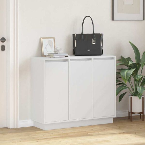 vidaXL LED t&aacute;lal&oacute; LED -es l&aacute;mp&aacute;kkal Feh&eacute;r 90 x 32 x 75 cm Faanyag