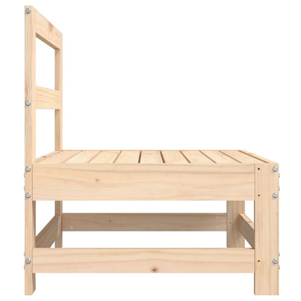 vidaXL t&ouml;m&ouml;r fenyőfa kerti k&ouml;z&eacute;pső kanap&eacute;