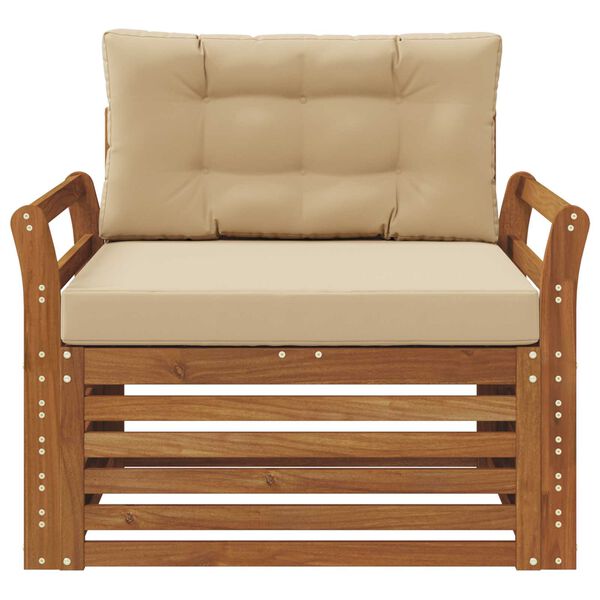 vidaXL K&uuml;lt&eacute;ri kanap&eacute; szett T&ouml;m&ouml;r ak&aacute;cfa &eacute;s poli&eacute;szter Term&eacute;szetes