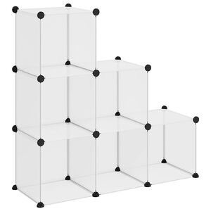 vidaXL &aacute;tl&aacute;tsz&oacute; polipropil&eacute;n t&aacute;rol&oacute;kocka 6 db kock&aacute;val