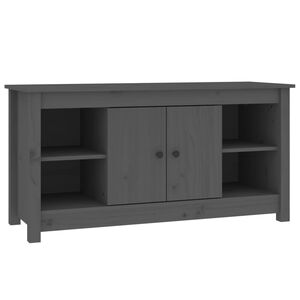 vidaXL sz&uuml;rke t&ouml;m&ouml;r fenyőfa TV-szekr&eacute;ny 103 x 36,5 x 52 cm