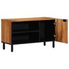 vidaXL TV szekr&eacute;ny polcokkal Barna 80 x 33 x 46 cm T&ouml;m&ouml;r Mang&oacute;f&aacute;t