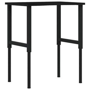vidaXL s&ouml;t&eacute;tbarna t&ouml;m&ouml;r t&ouml;lgyfa munkapad 80 x 60 x (71,5-98) cm