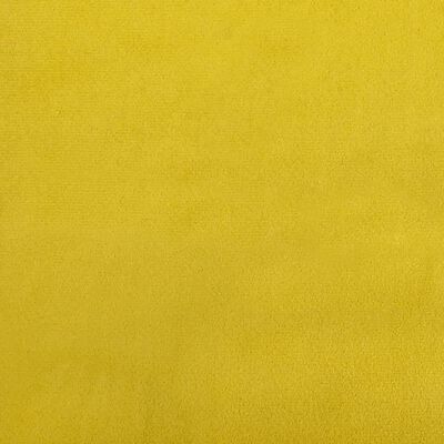 vidaXL sárga kihúzható bársonyheverő 100 x 200 cm