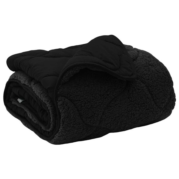 vidaXL Teljes &eacute;ves takar&oacute; S&ouml;v&eacute;nyes Fekete 200 x 220 cm