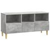 vidaXL TV szekr&eacute;ny fi&oacute;kkal Betonsz&uuml;rke 102 x 34,5 x 50 cm Szerelt Fa