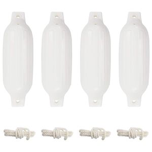 vidaXL 4 darab feh&eacute;r PVC cs&oacute;nak l&ouml;kh&aacute;r&iacute;t&oacute; &Oslash; 11 x 40 cm
