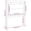 vidaXL mézbarna tömör fenyőfa ágyfejtámla 80,5 x 4 x 100 cm