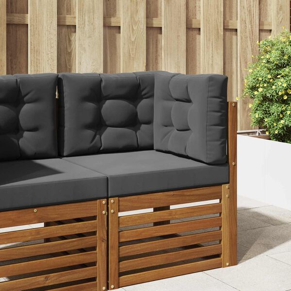 vidaXL K&uuml;lt&eacute;ri kanap&eacute; p&aacute;rna 3 pcs Antracit Poli&eacute;szter