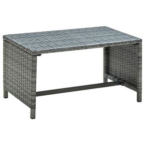 vidaXL antracitsz&uuml;rke polyrattan doh&aacute;nyz&oacute;asztal 70 x 40 x 38 cm
