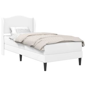 vidaXL &Aacute;gykeret fejt&aacute;ml&aacute;val Feh&eacute;r 90 x 190 cm Műbőr