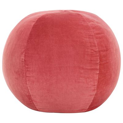 vidaXL rózsaszín pamutbársony puff 50 x 35 cm