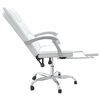 vidaXL fehér műbőr dönthető irodaszék