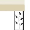 vidaXL krémszínű falra szerelhető pavilon 6 x 3 x 2,5 m