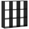 vidaXL K&ouml;nyvespolc 102 x 29 x 103,5 cm Szerelt Fa Fekete T&ouml;lgy