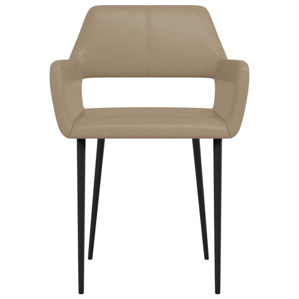 vidaXL 2 db k&aacute;v&eacute;sz&iacute;nű műbőr &eacute;tkezősz&eacute;k