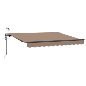 vidaXL Beh&uacute;zhat&oacute; napellenző T&oacute;psz&iacute;nű 400 &times; 300 cm Poli&eacute;szter