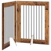 vidaXL &Ouml;sszecsukhat&oacute; kutyaker&iacute;t&eacute;s &aacute;llv&aacute;nyokkal 2 db Antik Fa 160,5 cm