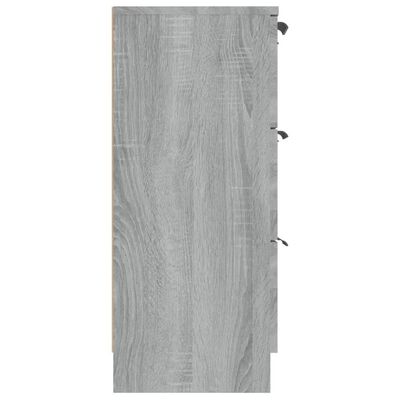vidaXL szürke sonoma színű szerelt fa tálalószekrény 60 x 30 x 70 cm