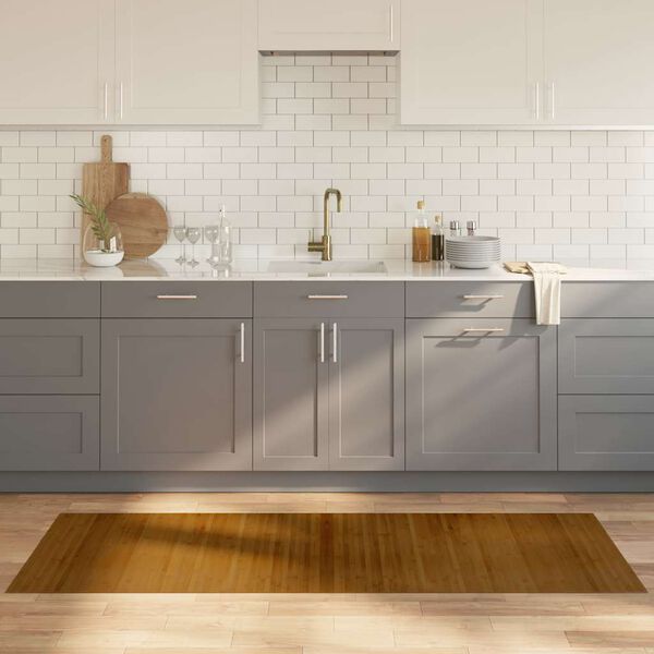 vidaXL n&eacute;gysz&ouml;gletű barna bambusz szőnyeg 70 x 200 cm